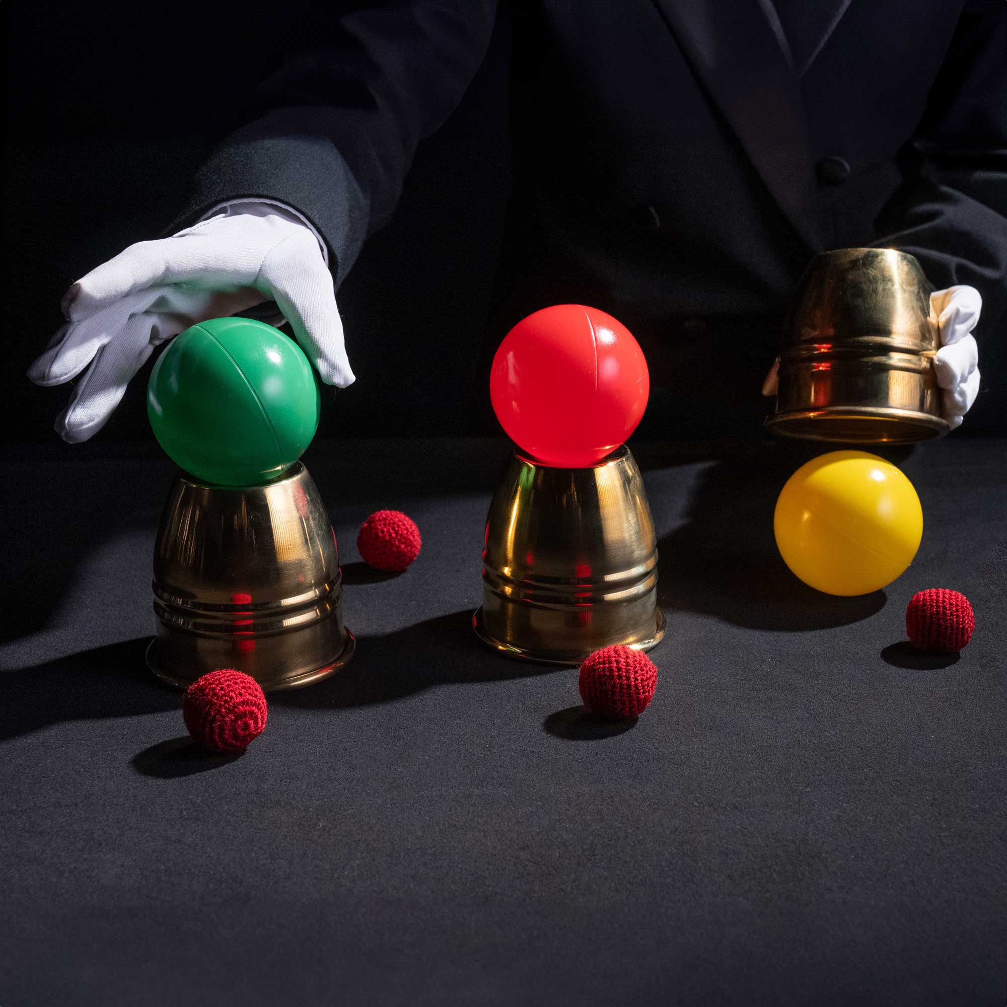 Giant Cups and Balls Magic Routine