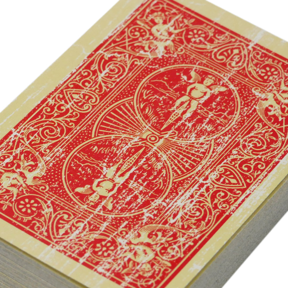 Faded Rider Back Red Bicycle Deck