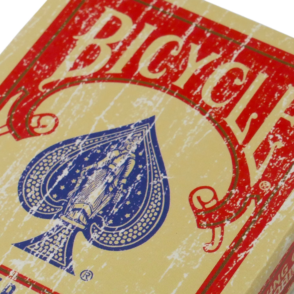 Faded Rider Back Red Bicycle Deck