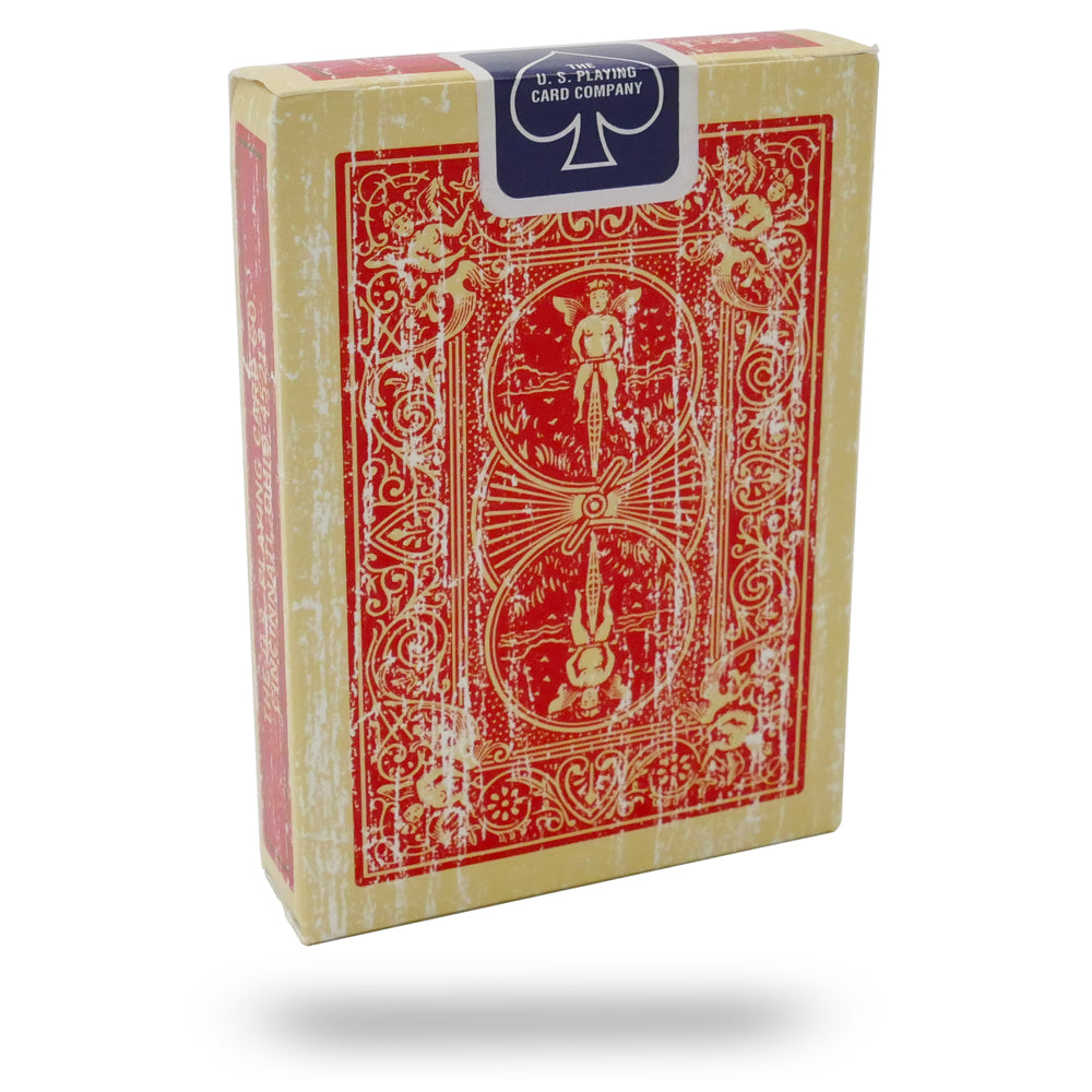 Faded Rider Back Red Bicycle Deck