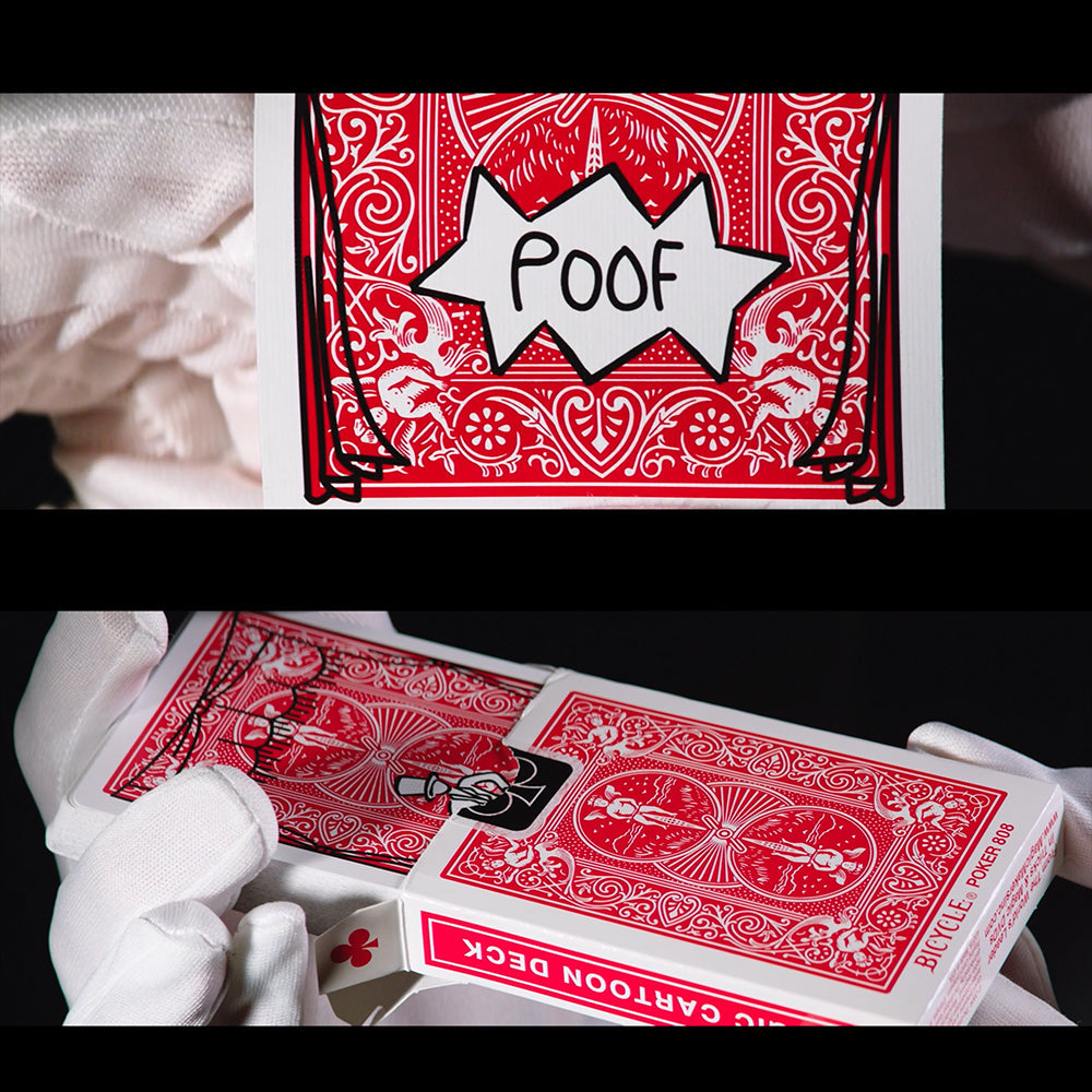 Magic Trick Cartoon Deck - Bicycle Back - Limited Edition