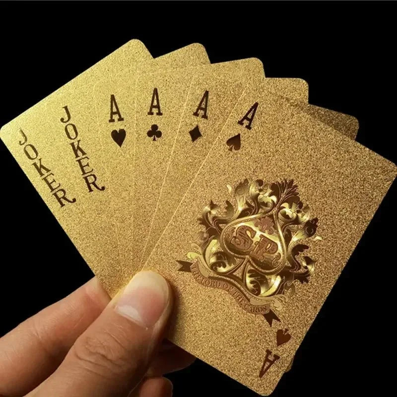 24K Gold Foil Playing Cards | Luxury Poker Deck for Parties and Gifts