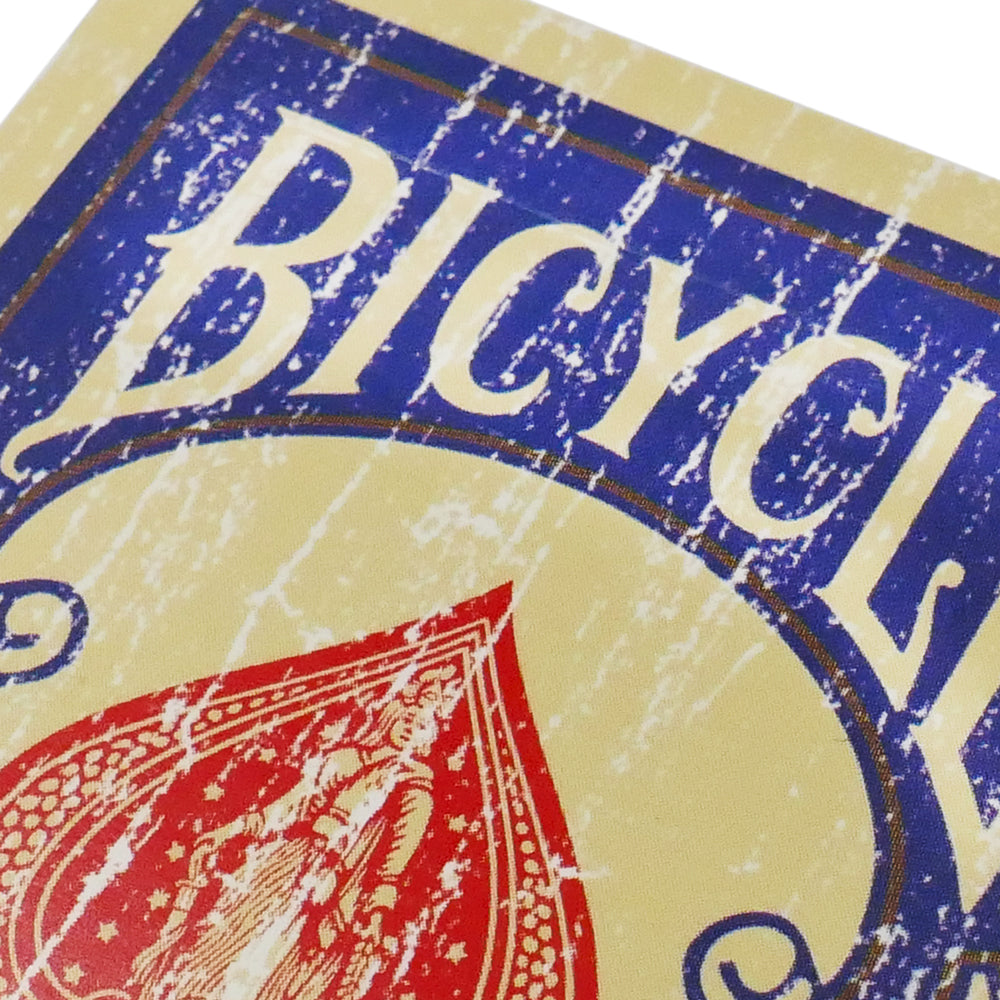 Faded Rider Back Blue Bicycle Deck