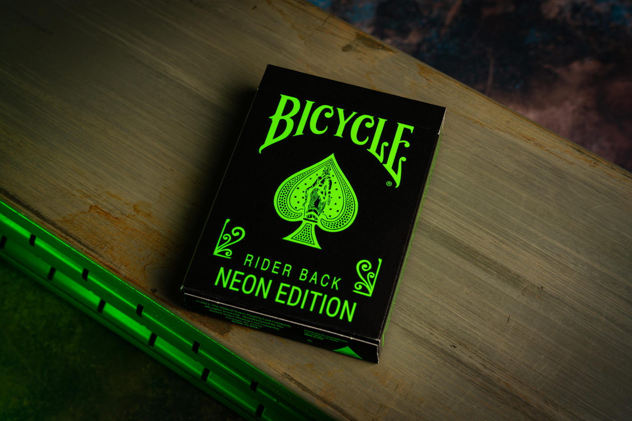 Bicycle Neon Rider Back Green-Glo Deck Playing Cards