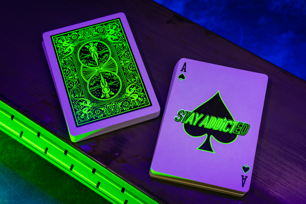 Bicycle Neon Rider Back Green-Glo Deck Playing Cards