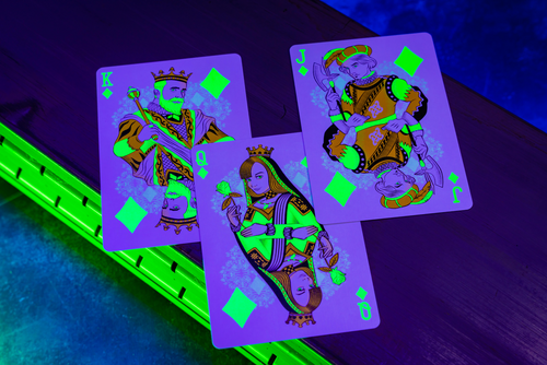 Bicycle Neon Rider Back Green-Glo Deck Playing Cards