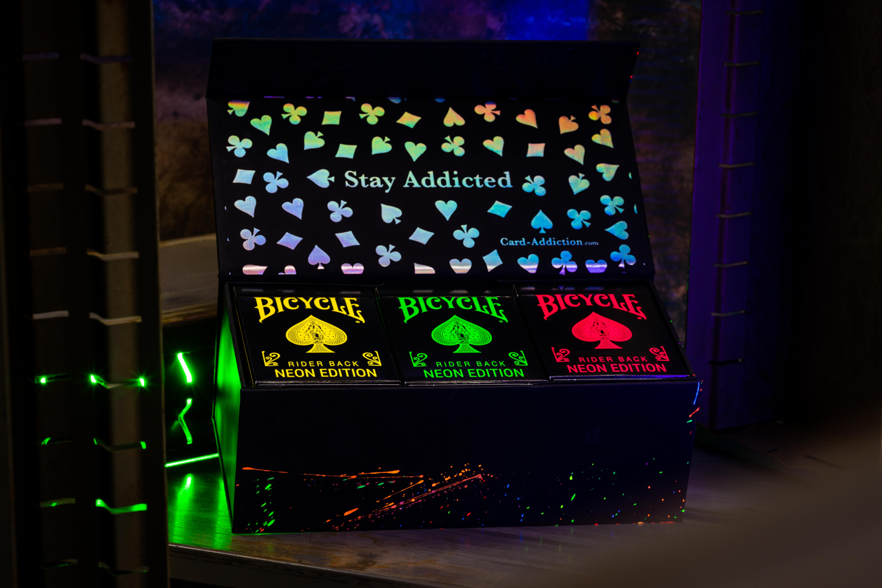 Bicycle Neon Rider Back Green-Glo Deck Playing Cards