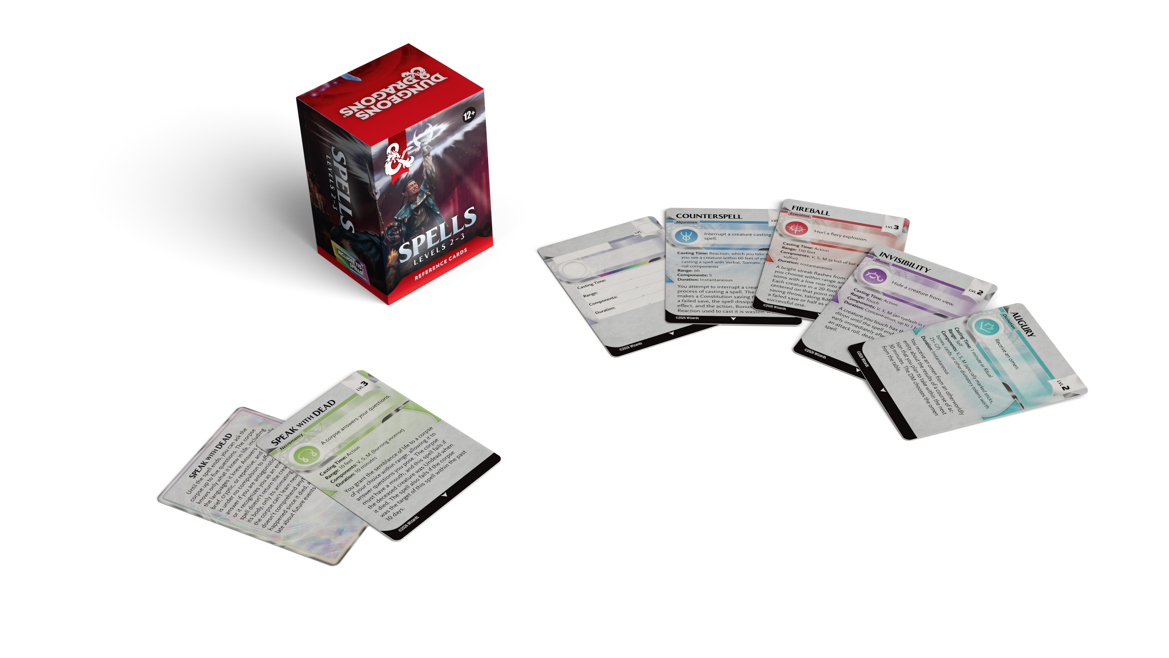 D&D: Reference Cards - Spells: Levels 2–3