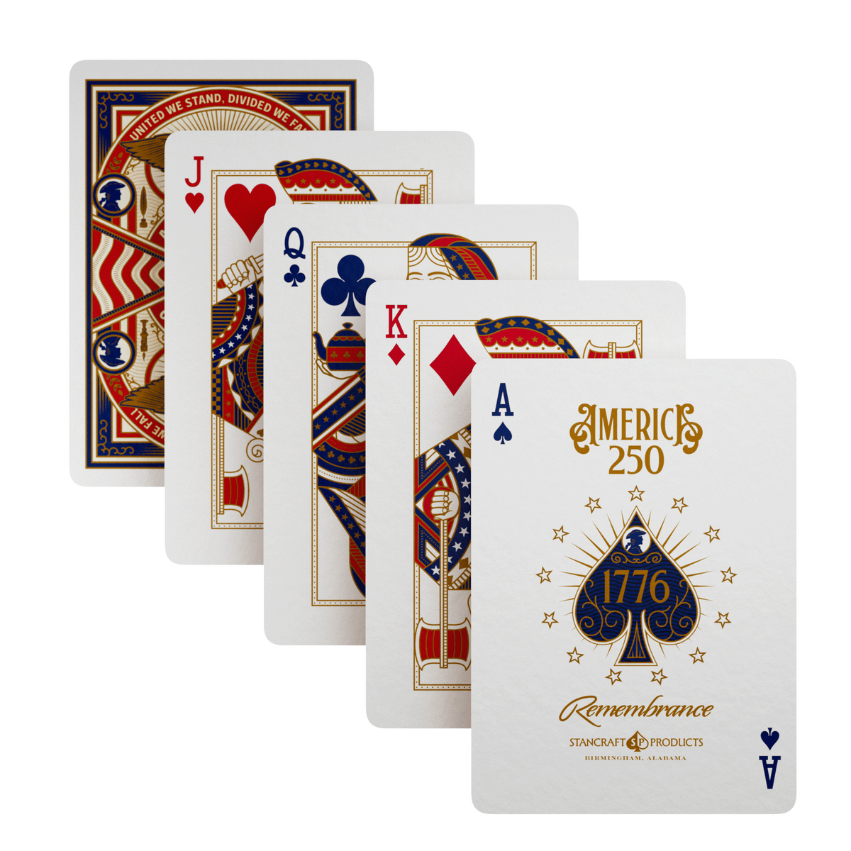 Remembrance America 250 Playing Cards