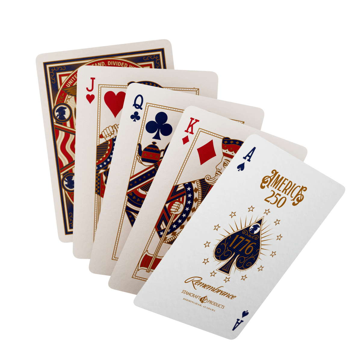 Remembrance America 250 Playing Cards