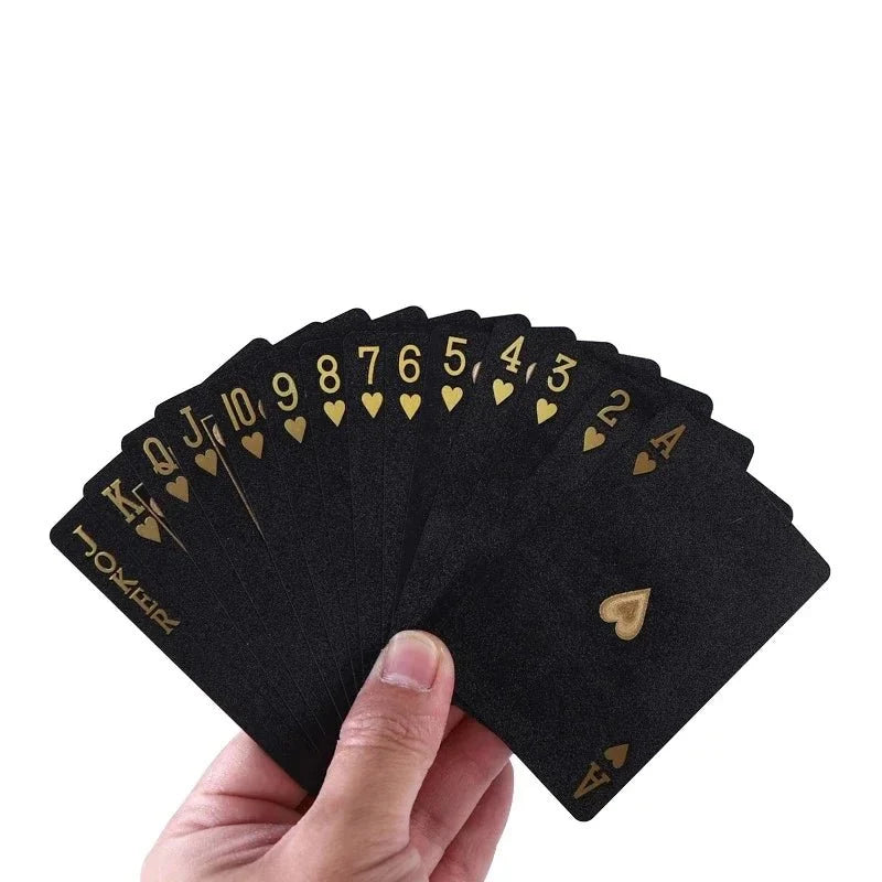 Black and Gold Skull Playing Cards | Luxury Waterproof Poker Deck
