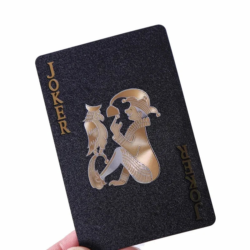 Black and Gold Skull Playing Cards | Luxury Waterproof Poker Deck
