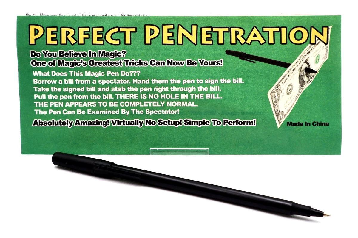 Perfect PENetration (Pen thru Bill) by Magic Makers
